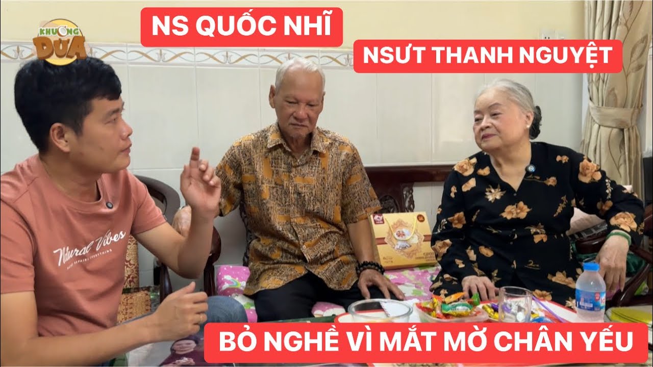 Khương Dừa thăm nhà NSƯT Thanh Nguyệt: tuổi 78 bỏ nghề vì mắt mờ chân yếu, ở nhà làm bạn với thuốc…