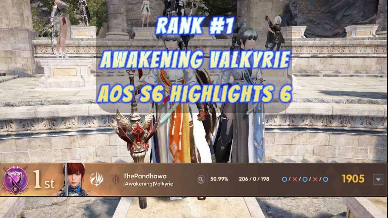 Arena of Solare Season 6 Highlights 6 | Rank #1 Awakening Valkyrie AOS [ASIA]