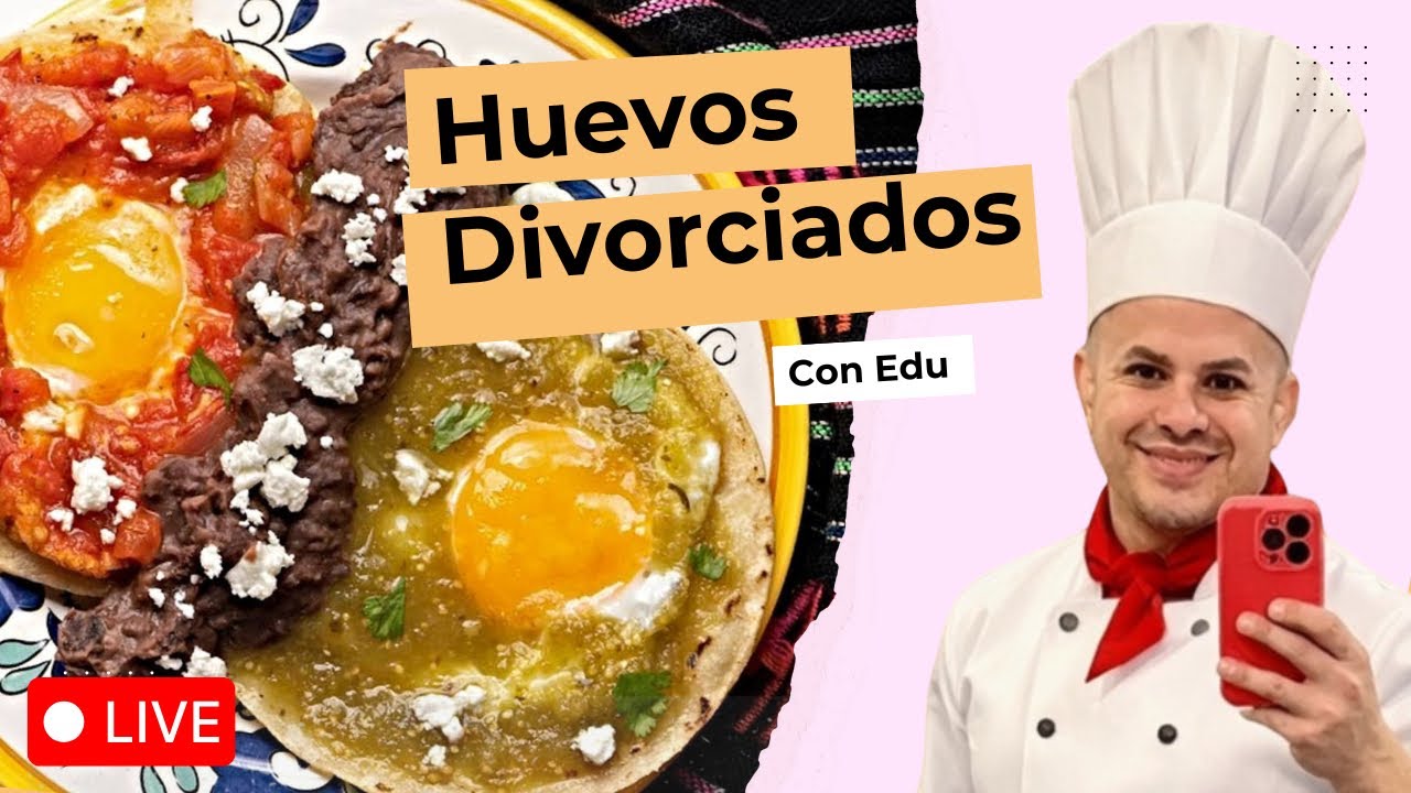 Desayuno fácil Huevos divorciados con tortilla de maiz a mano #receta #cocina #live  #fyp 