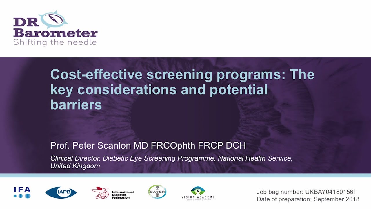 DR Barometer - Cost-effective screening programs: The key considerations and potential barriers