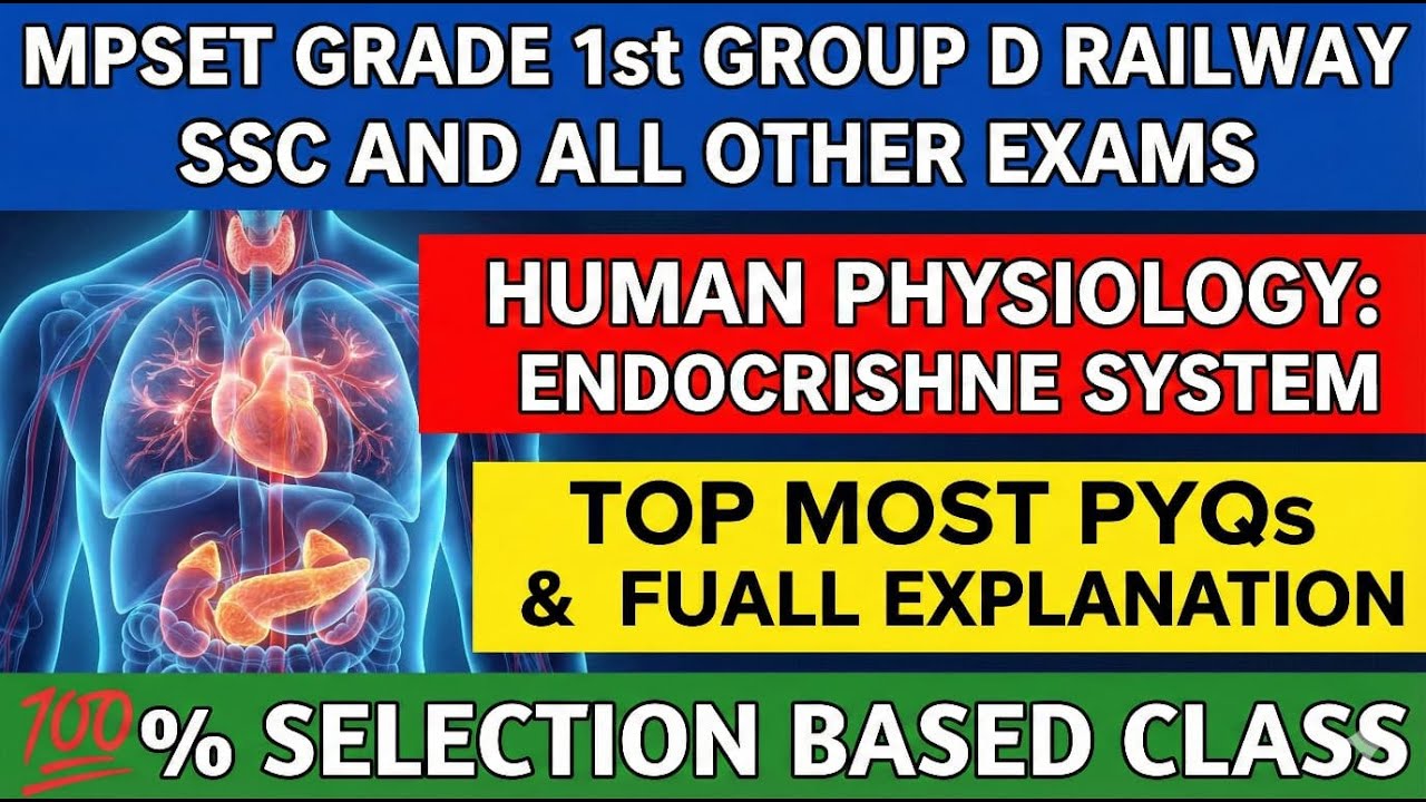 BIOLOGY NCERT HUMAN PHYSIOLOGY ENDOCRINE GLAND MOST IMPORTANT QUESTION जीव विज्ञान महत्वपूर्णMCQ/PYQ