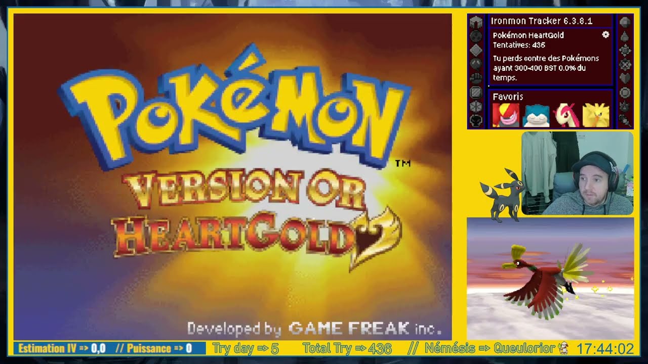 Défi Ironmon Kaizo sur Pokémon Heartgold - Run 432 à 446