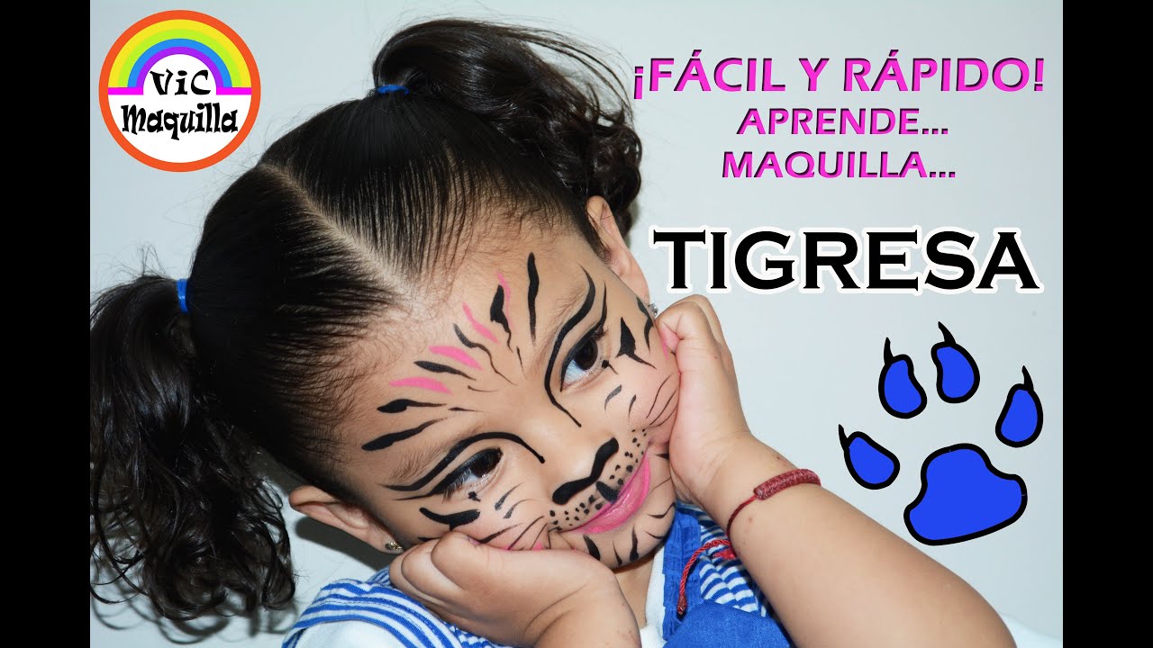 MAQUILLAJE DE TIGRESA/BEBÉS/PASO A PASO/MAKE UP