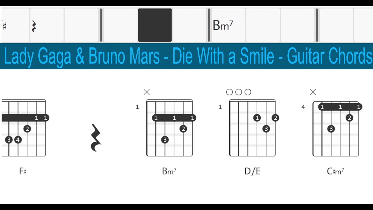 Lady Gaga & Bruno Mars - Die With a Smile - Guitar Chords