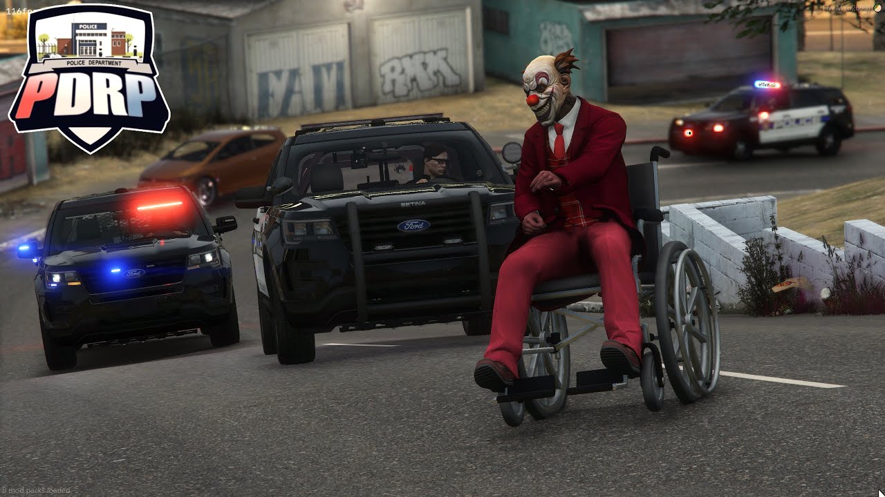 PDRP | Clowns In Wheelchairs | Los Santos Sheriff | FiveM