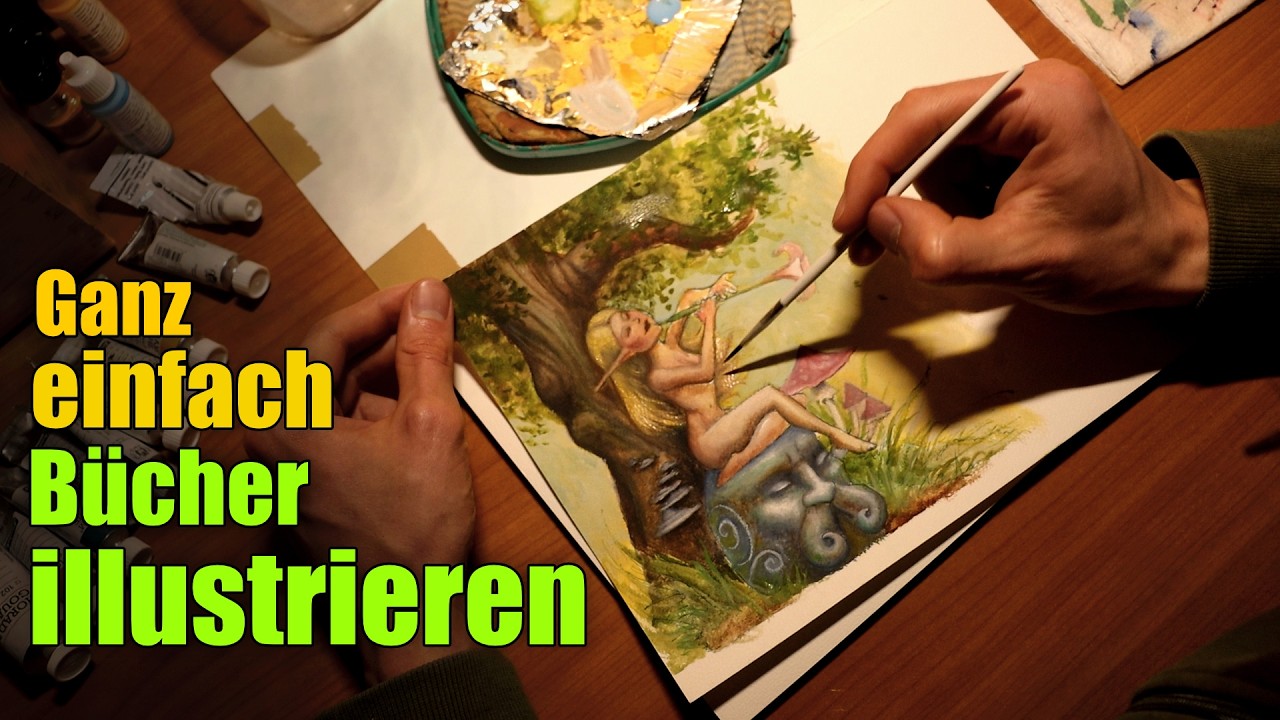 So illustriere ich Bücher. Und DU kannst das AUCH ! | ArtVlog