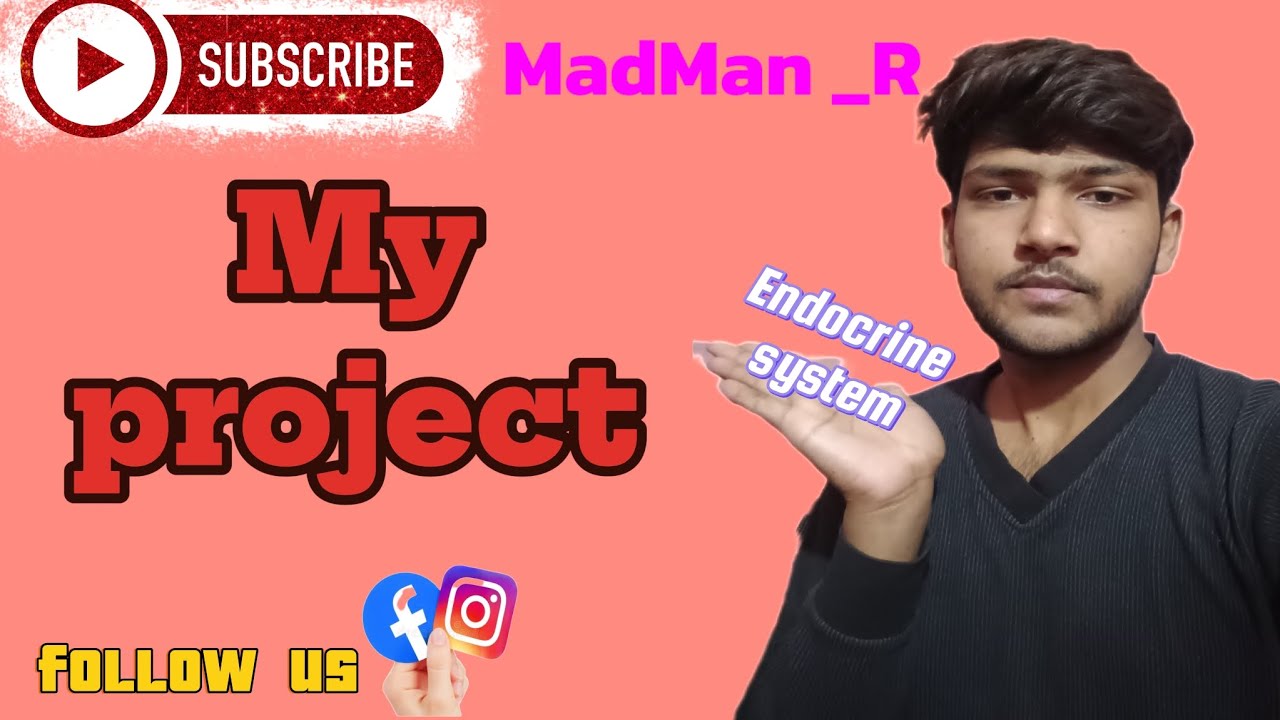Mera college project (The Endocrine system) #challenge #dincharya #video #viral #money 