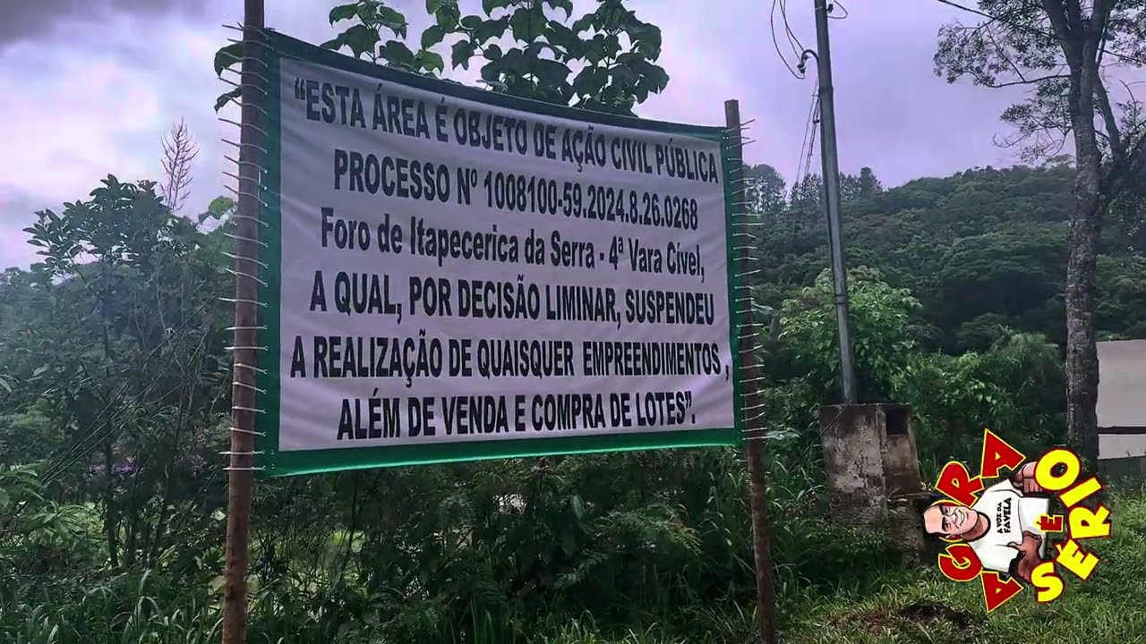 PLACA NA ESTRADA VELHA NÃO FOI COLOCADA PELA PREFEITURA DE JUQUITIBA