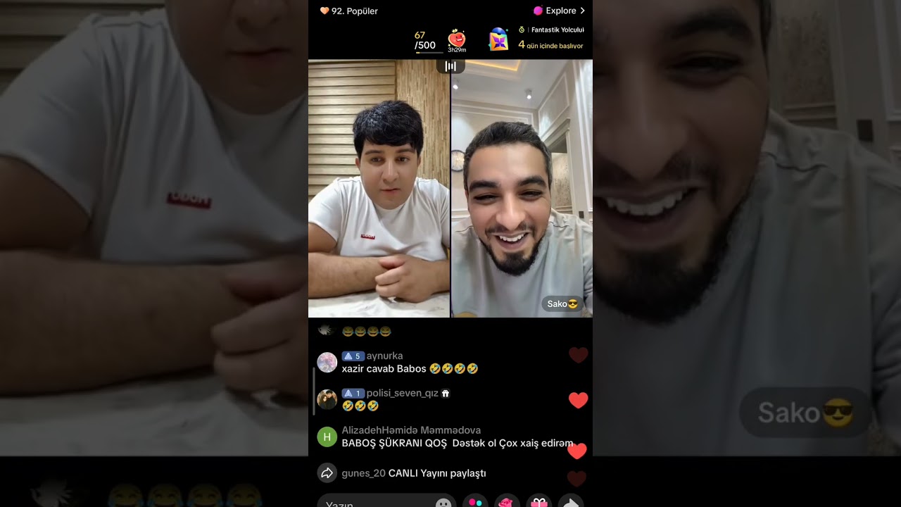 BABOŞ, ELDENİZ VE MƏFTUN KAFEDƏ KABAB YEYİR 