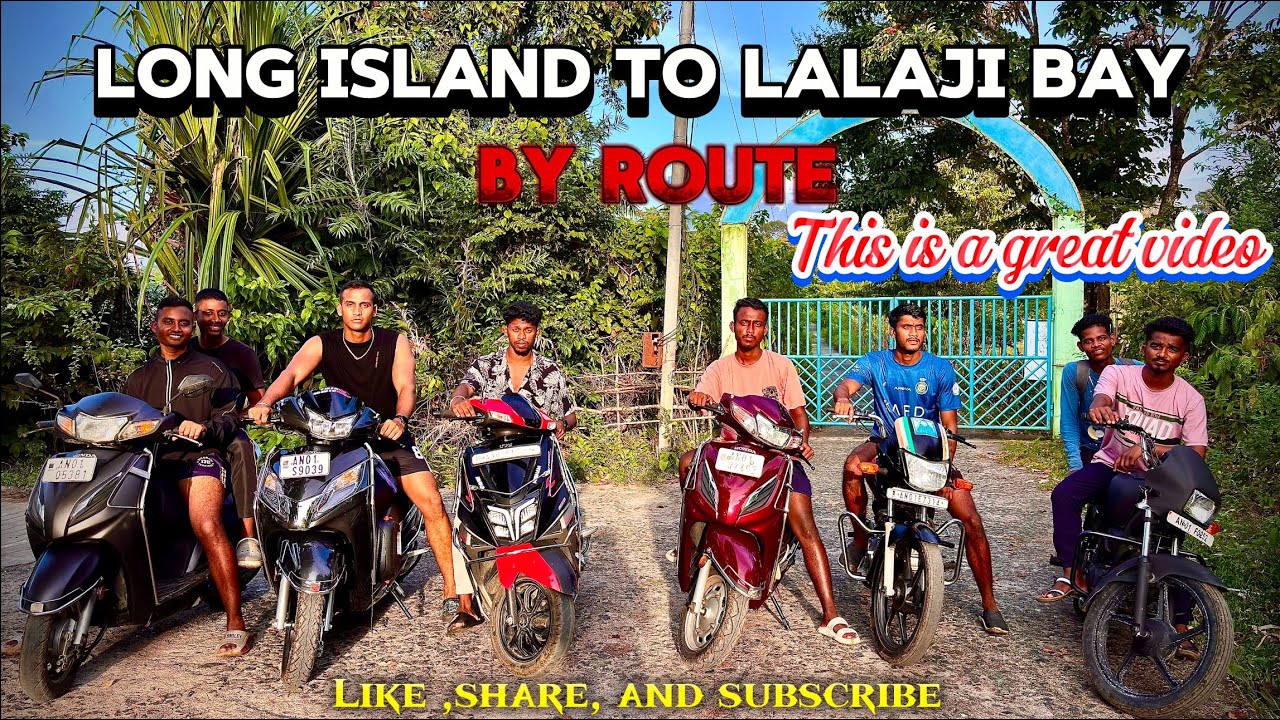 Beautiful view of Long Island and Lalaji bay ( By jungle Route ) Andaman and nicobar Island 2024 ￼