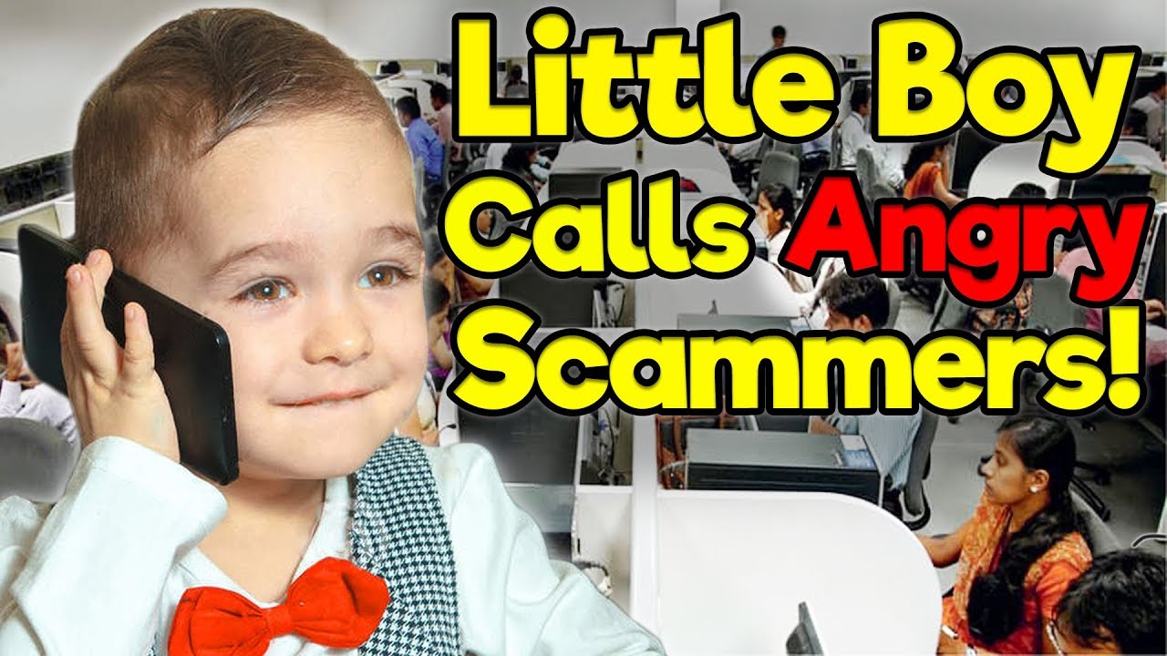 Little Boy Calls Angry Scammers! (Microsoft Tech Support and IRS) - #2