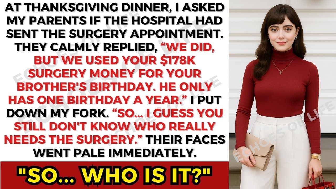 My Family Used $178k For A Party—But When I Asked If The Hospital Sent Surgery Date. They Did But…