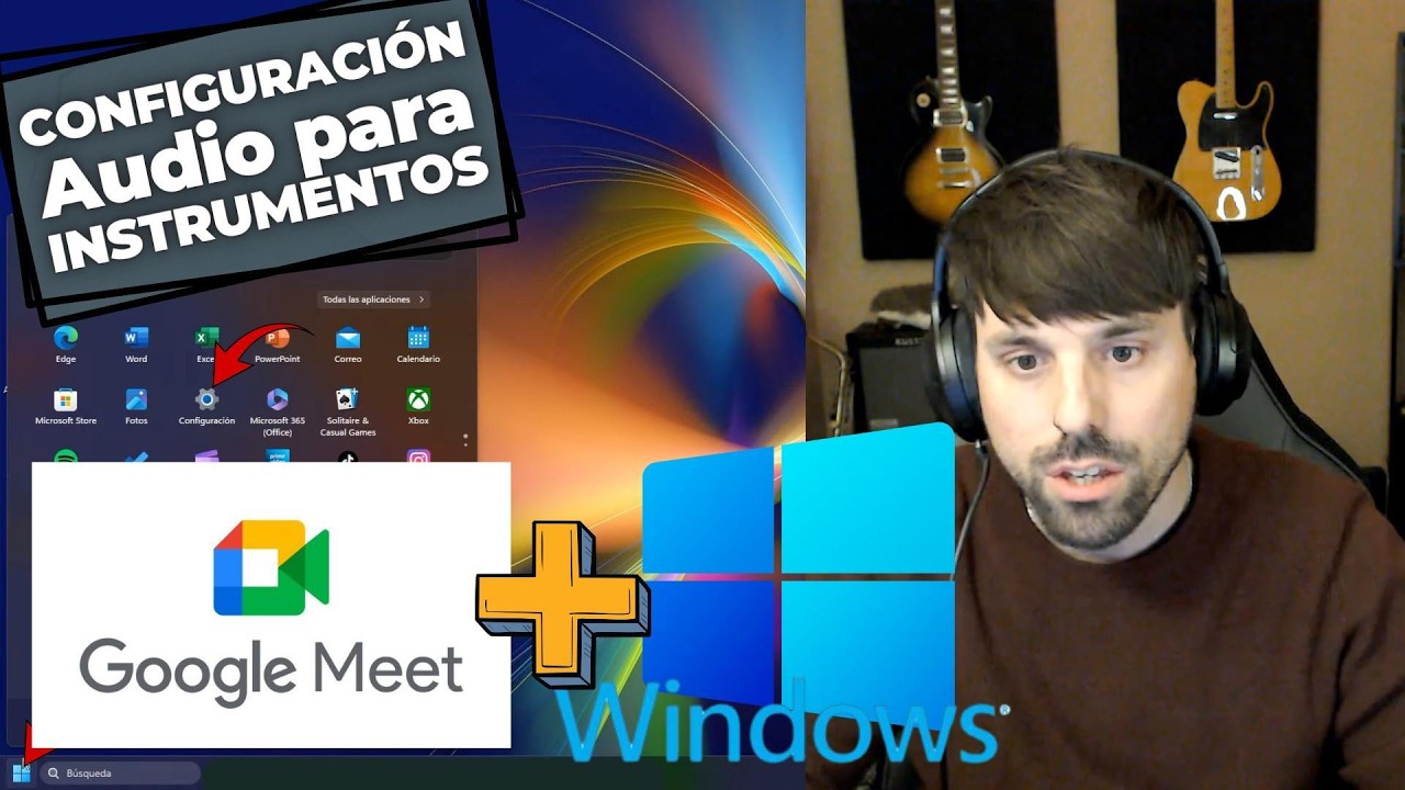 Sonido para INSTRUMENTOS en GOOGLE MEET ¿Cómo CONFIGURARLO? Escuela de Música ERIZO