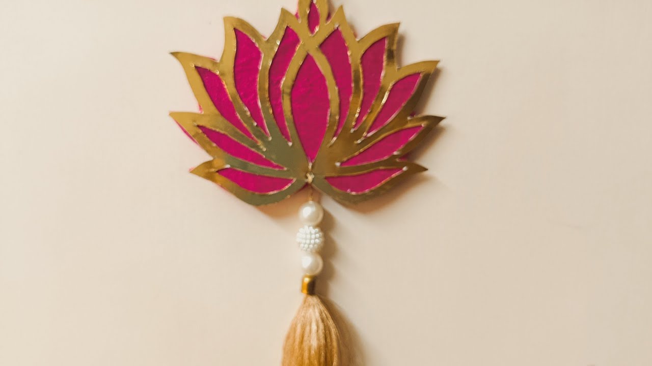 Pink Lotus Hanging Diy |Festival Decoration Wall Hanging