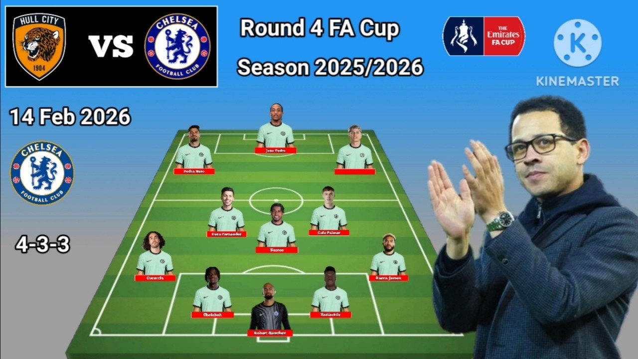 Today Match !! Hull City vs Chelsea Line Up 4-3-3 Formations With Garnacho Round 4 FA Cup 2025/2026