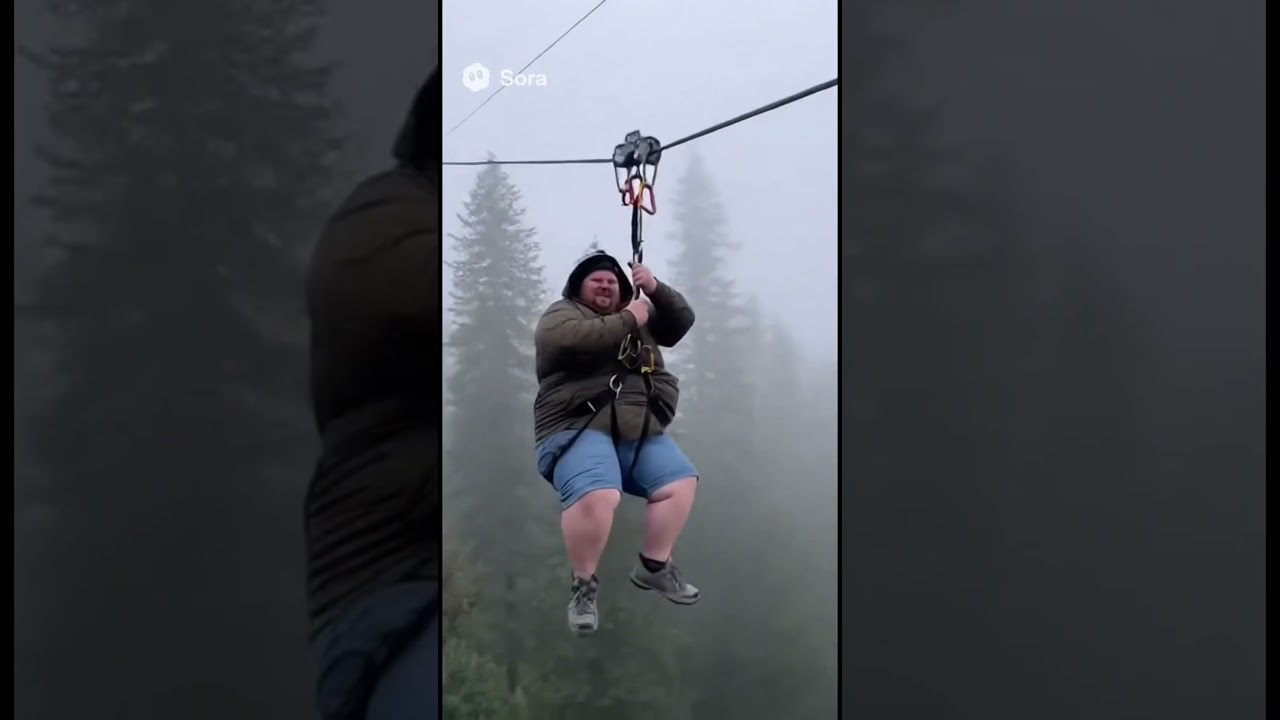 Zipline Gone Wrong 😂