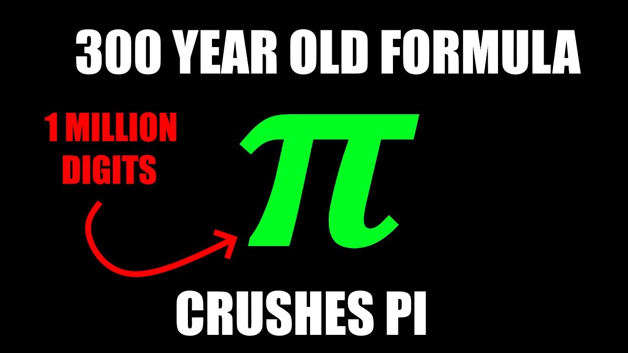 Pi to 1 MILLION Digits - 300 Year Old Formula