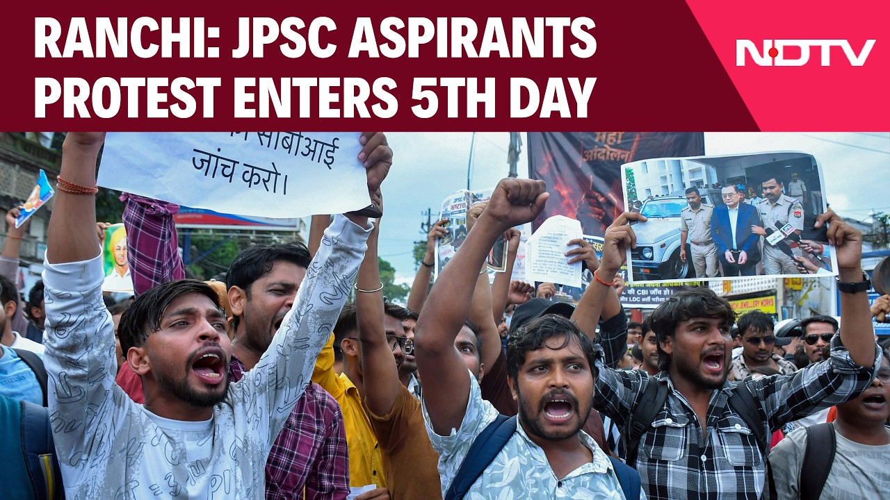 Jharkhand | Students Continue Protest In Ranchi, Demand CBI Probe Into JPSC Recruitment Row