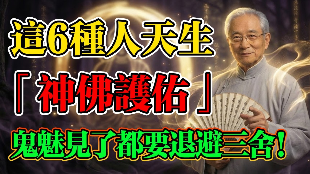 南懷瑾：世間有六種人，一生都有神佛庇佑，鬼魅見了都要退避三舍！#南懷瑾 #佛學智慧 #因果輪回 #護身符 #改命 #修行 #國學智慧 #因果 #人生感悟 #易經 #人生智慧 #正能量 #佛學 #佛法