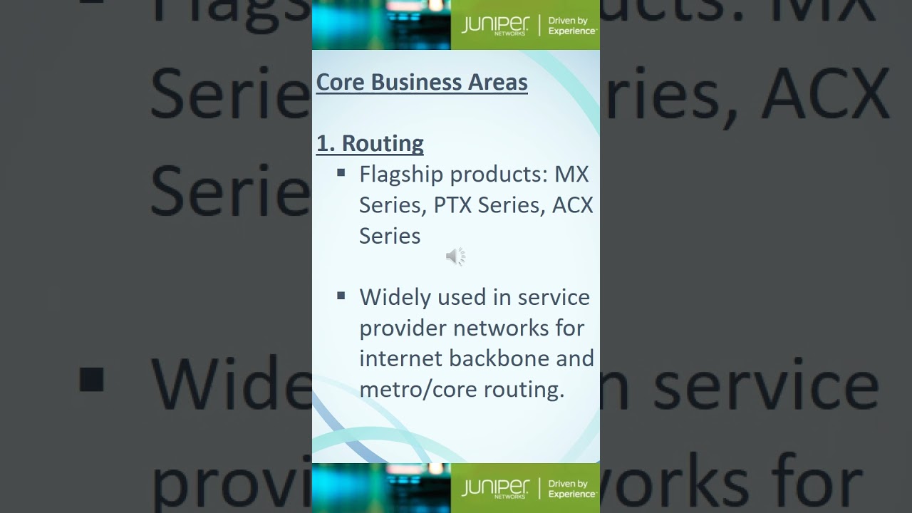 Juniper Networks Overview Shorts