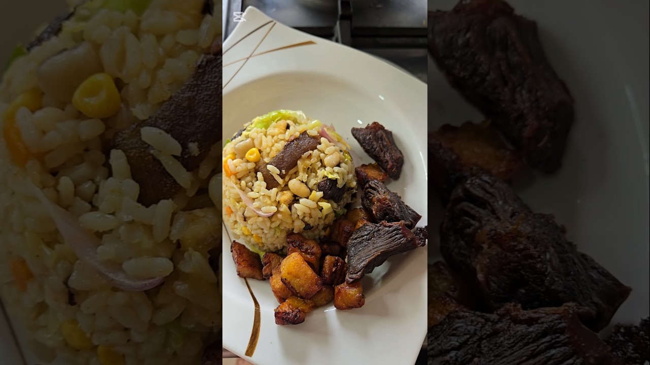 Low oil Coconut rice and beans 