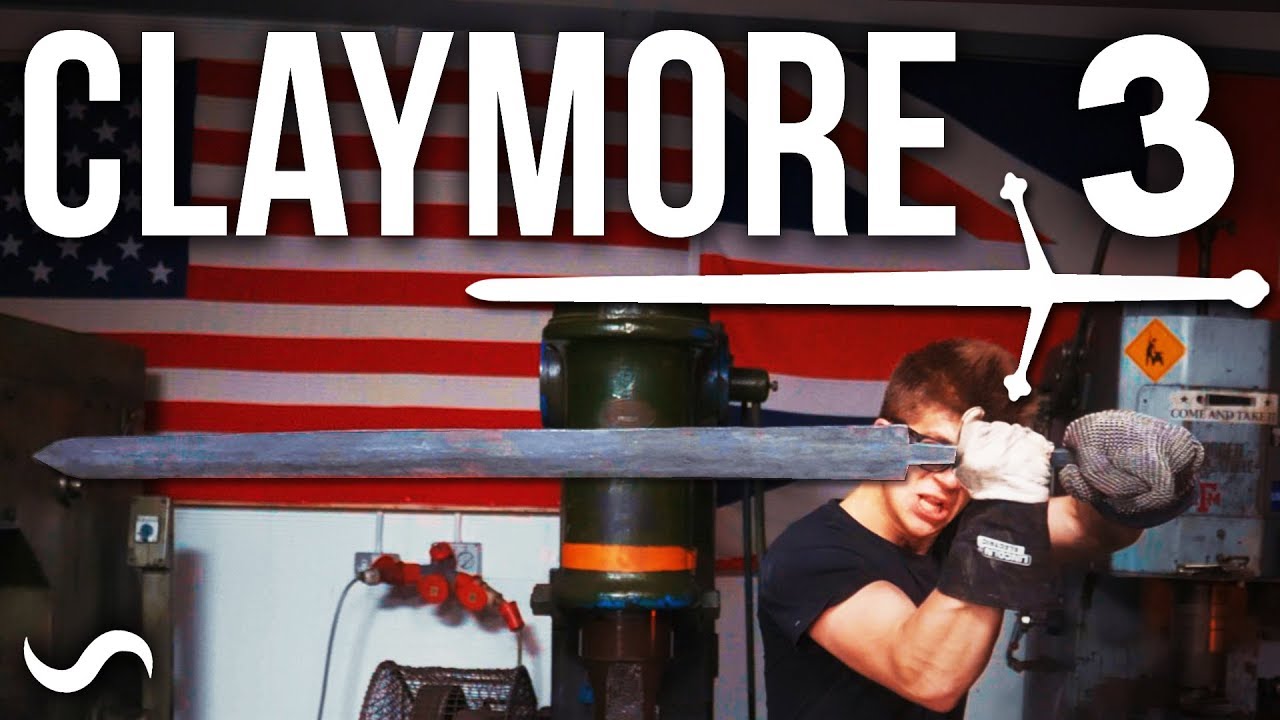 MAKING A SCOTTISH CLAYMORE SWORD!!! PART 3