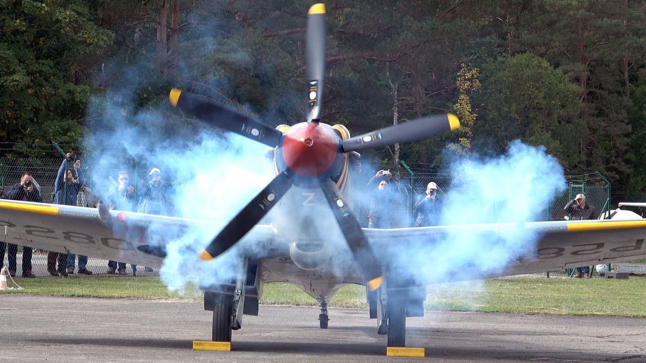4Kᵁᴴᴰ Supermarine Spitfire FR Mk.XVIIIe - AWESOME Rolls Royce Griffon SOUND!!!