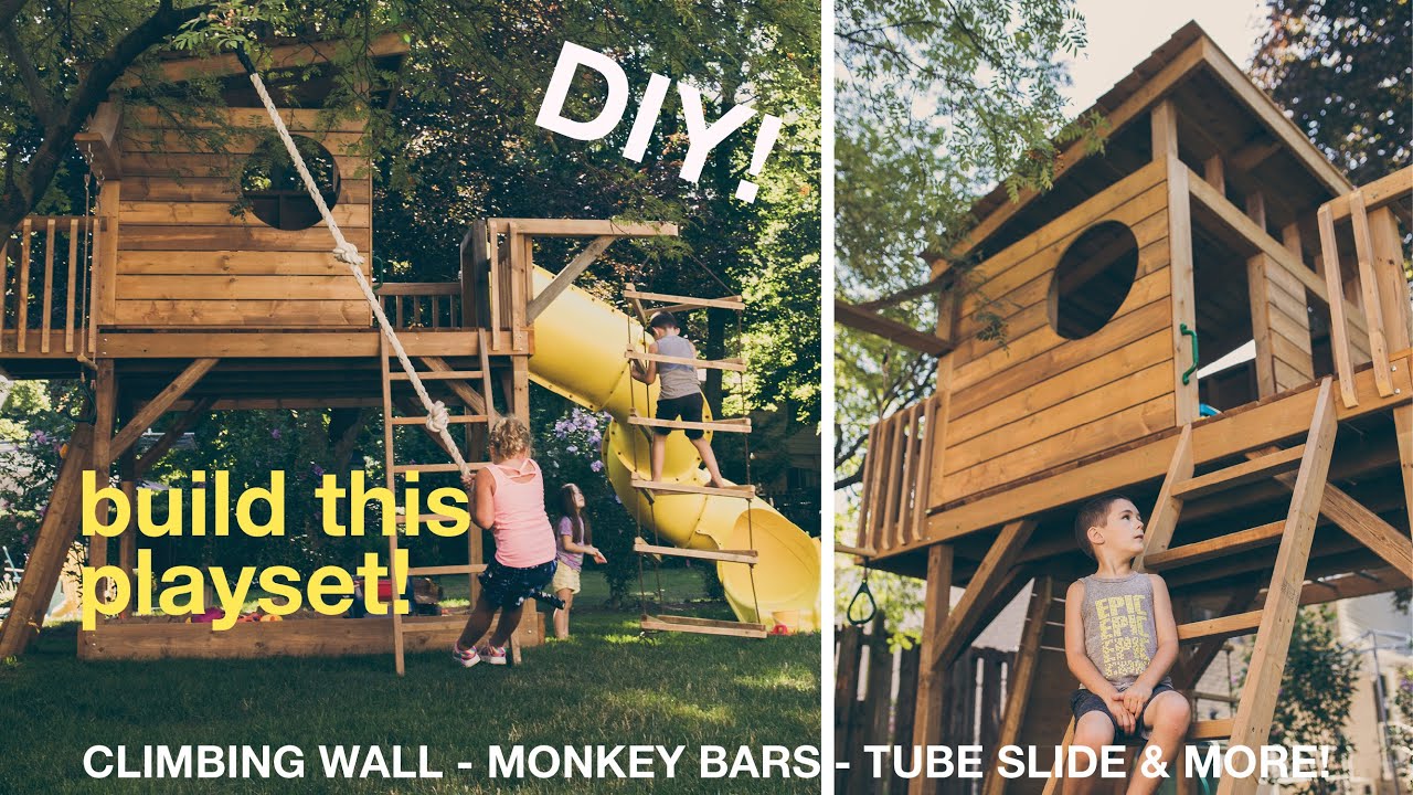 SUPER DUPER PLAYSET | DIY Playset Plans | The DIY Backyard Playset for Kids! Build a Playset Plans