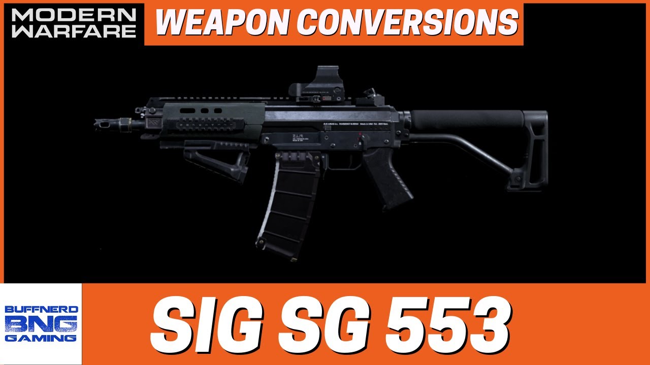 SIG SG 553 Commando & Giveaway - Weapon Conversions - Call Of Duty Modern Warfare