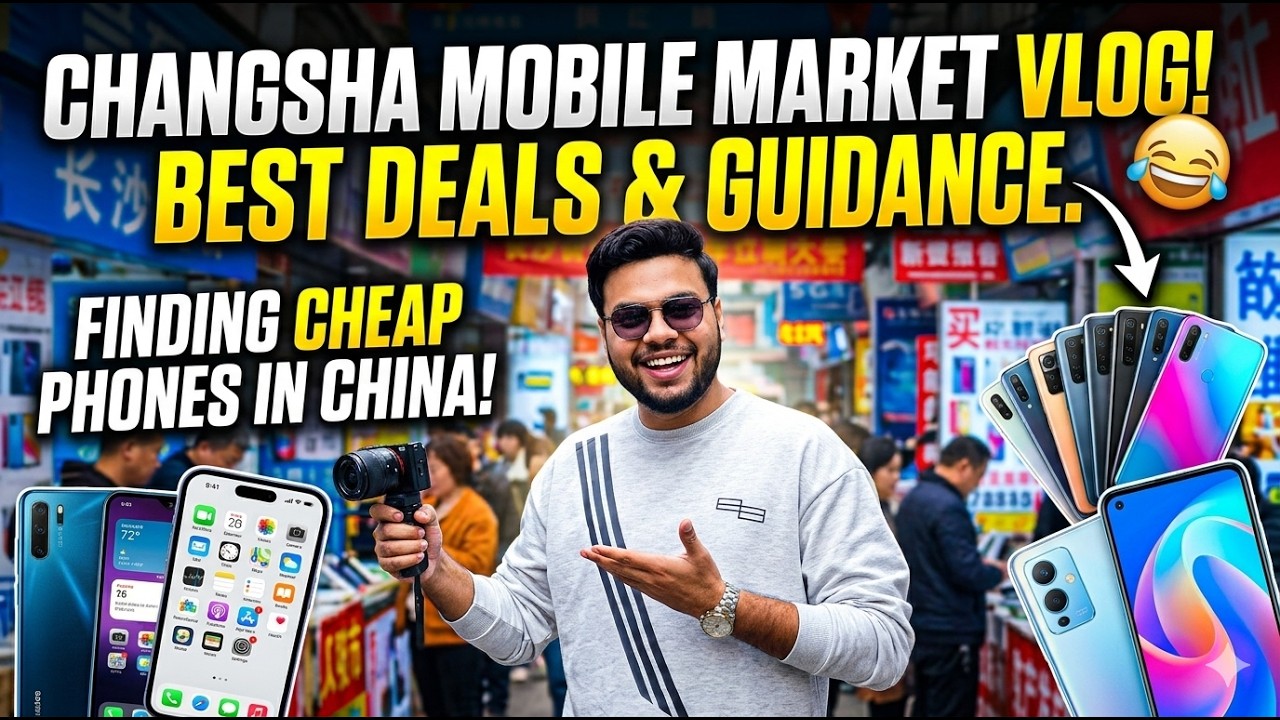“Inside Changsha Mobile Market 🇨🇳 | Cheapest Phones in China? | Pakistani Student Vlog (Part 1)”