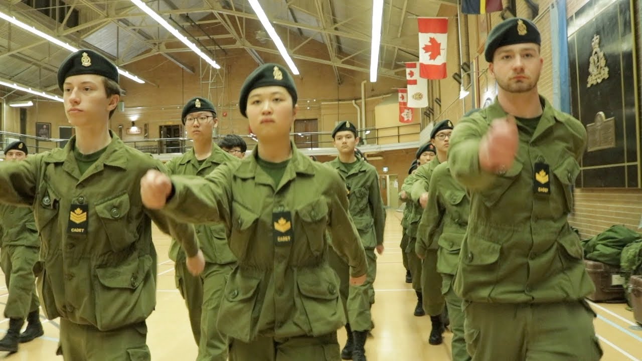 Learning leadership and discipline in the Cadets