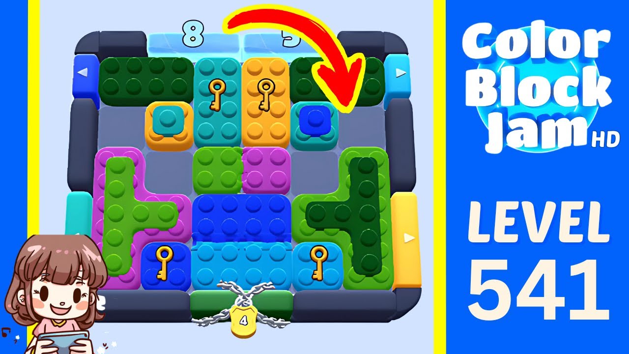 Color Block Jam Level 541 Solution Walkthrough