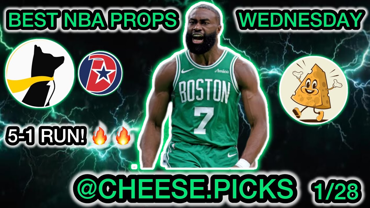 5-1 RUN! BEST NBA Player Props for Wednesday 1/28 - BEST NBA PROPS TODAY!