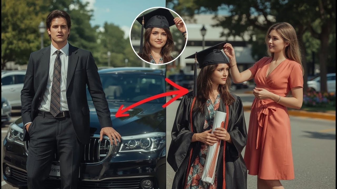 Billionaire stunned in parking lot after graduation ceremony seeing his ex—and a girl with his smile