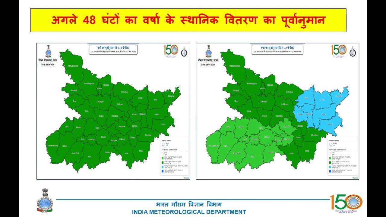 Bihar State Weather Discussion | Bihar Weather Update June 28, 2026 📢