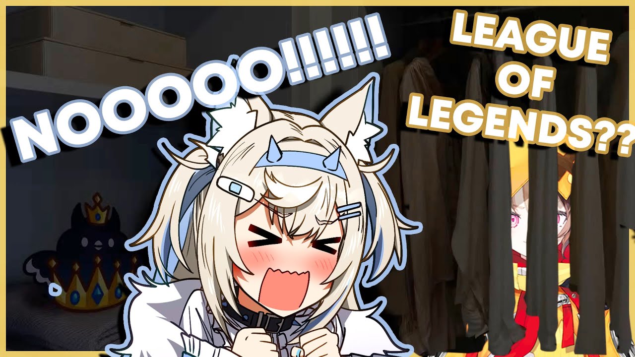 GIGI Traps FUWAWA in the Closet and yaps about League of Legends  【 HOLOEN 】