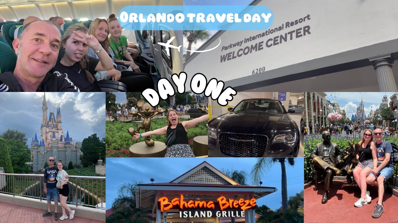 ORLANDO TRAVEL DAY, flight delay, Parkway International Resort check in, Magic Kingdom