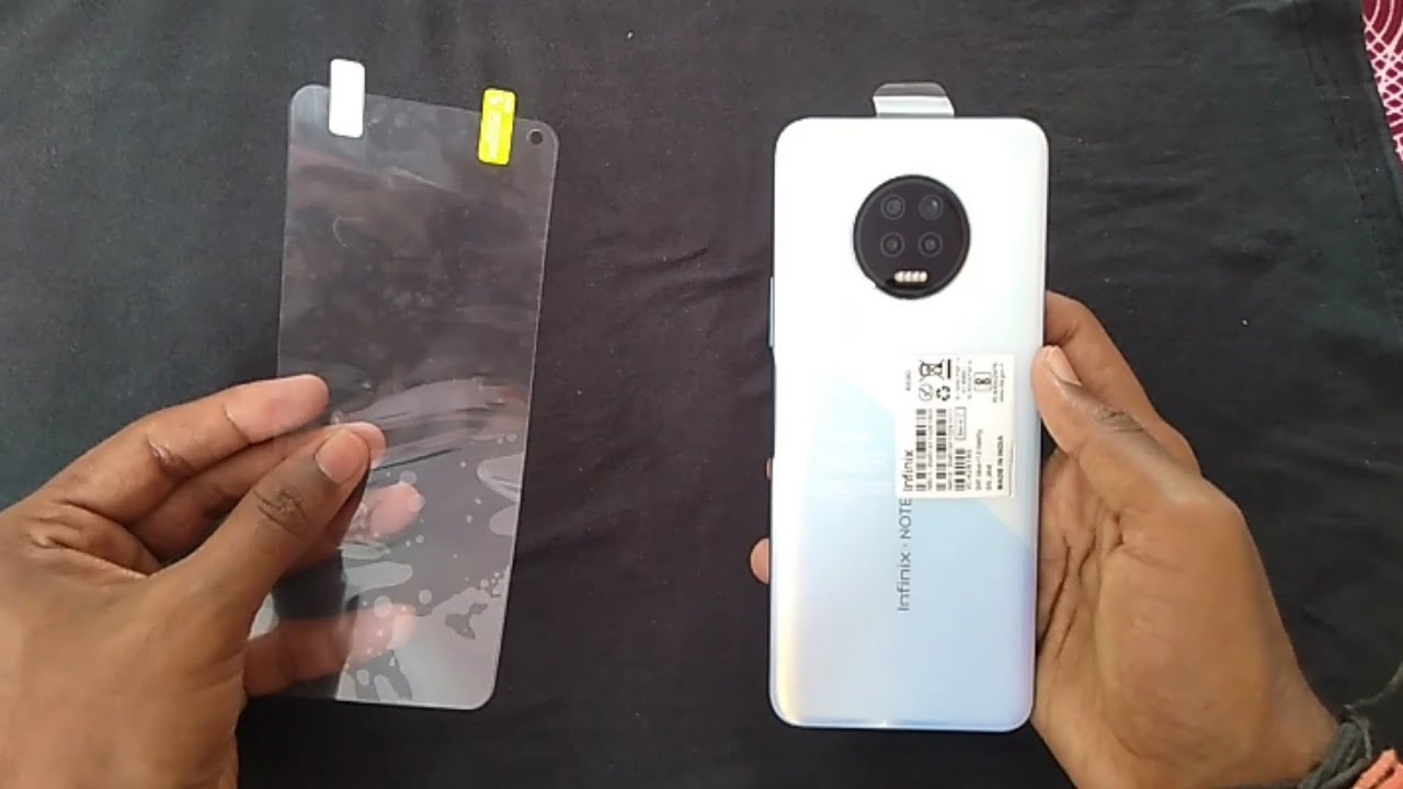INFINIX NOTE 7 || How To Put Screen Protector On infinix Note 7