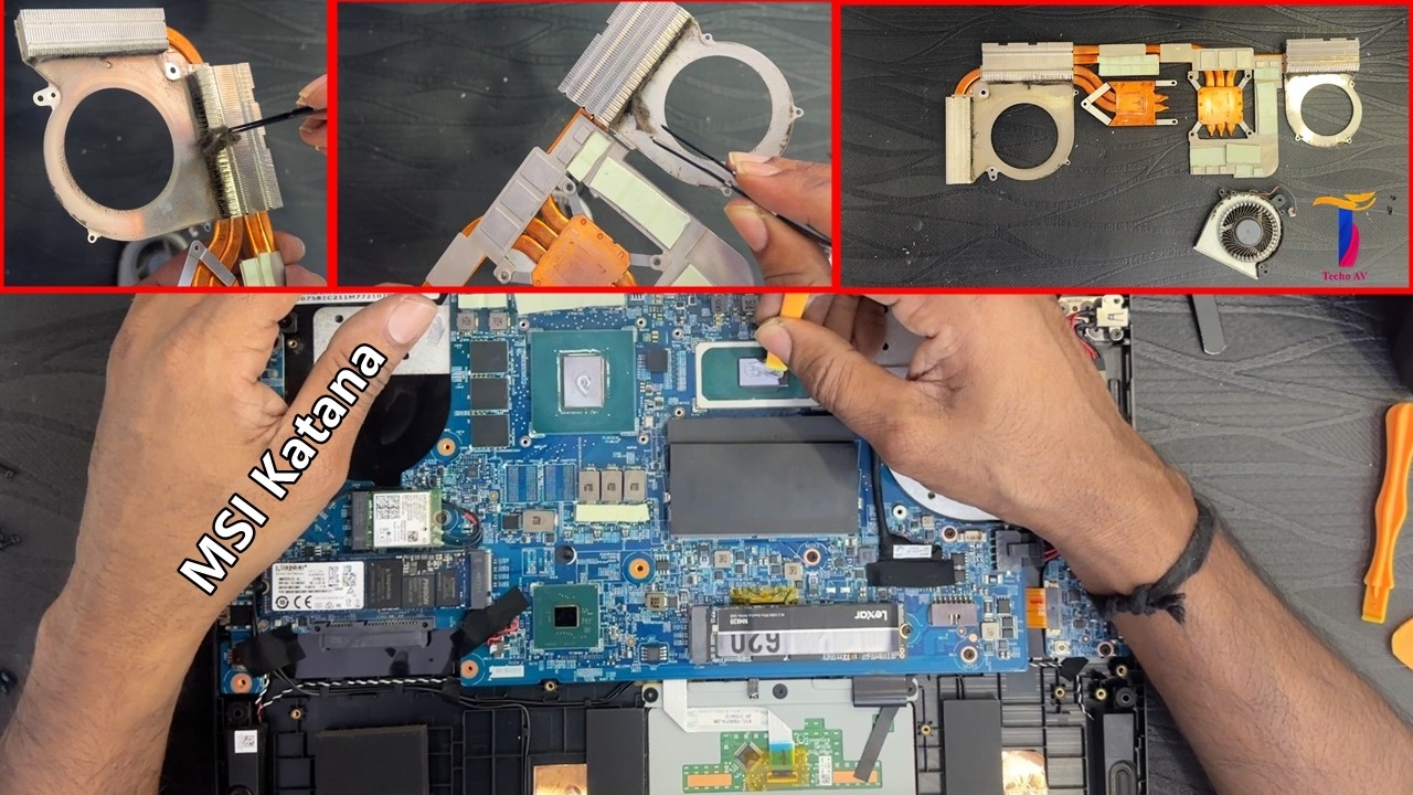 Msi Katana GF66 11UC Thermal Paste Replacement & Fan Dust Cleaning | Msi Overheating Fix