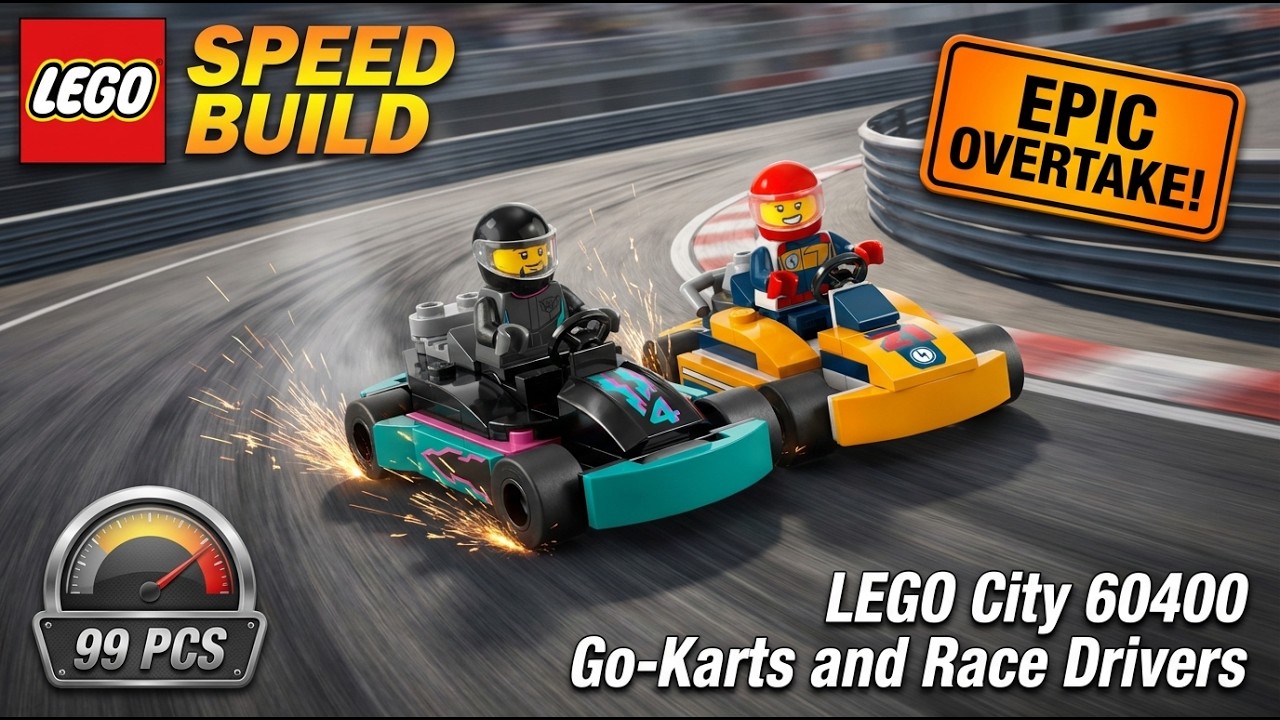 LEGO City 60400 Картинг и Гонщики 🏎️ | Залипательная быстрая сборка 🏁