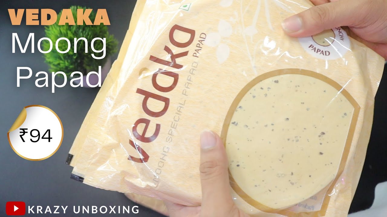 Amazon Brand - Vedaka Moong Special Papad 400g Unboxing
