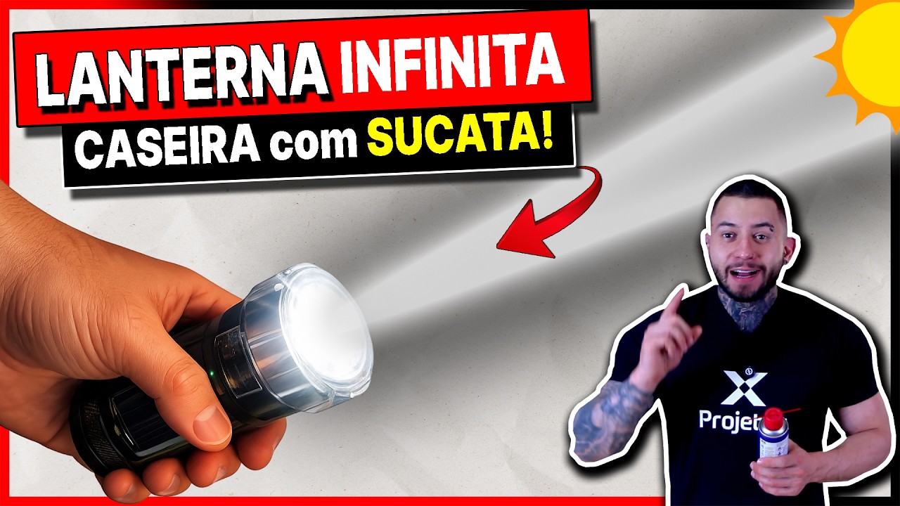 🔦 Como Fazer uma Lanterna de Energia &ldquo;Infinita&rdquo; CASEIRA