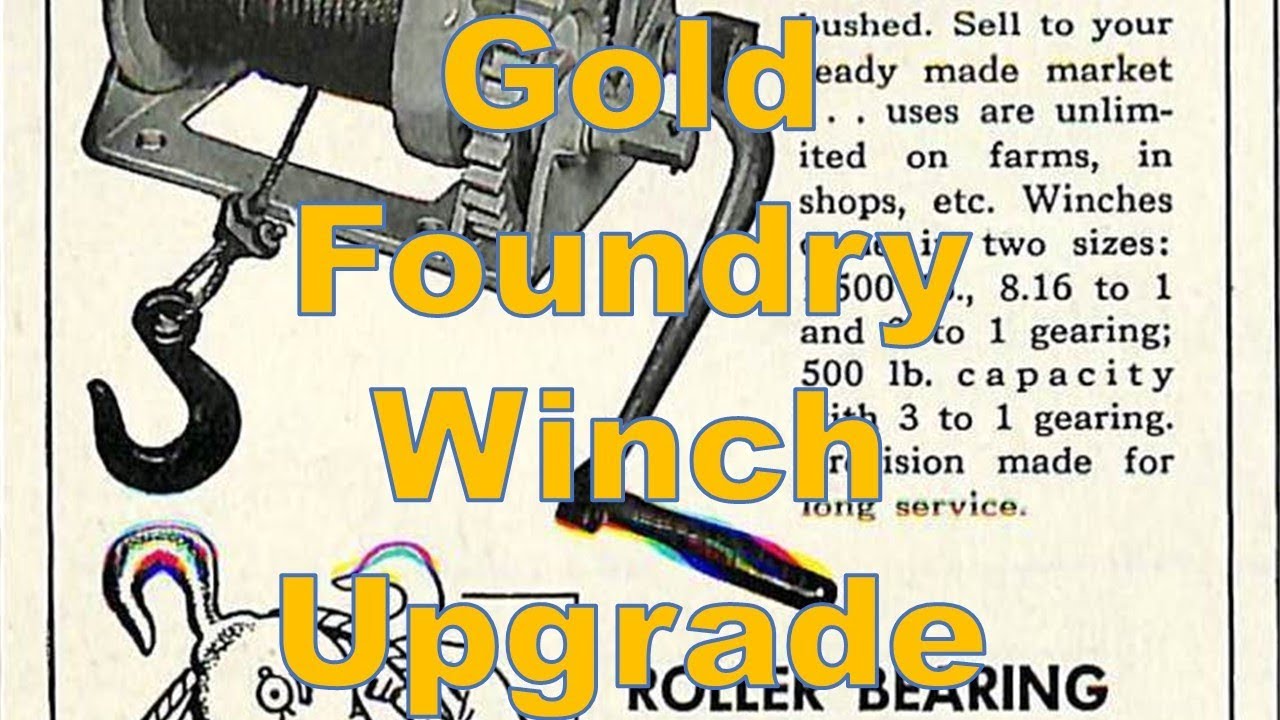 Gold Foundry Hand crank winch cable upgrade