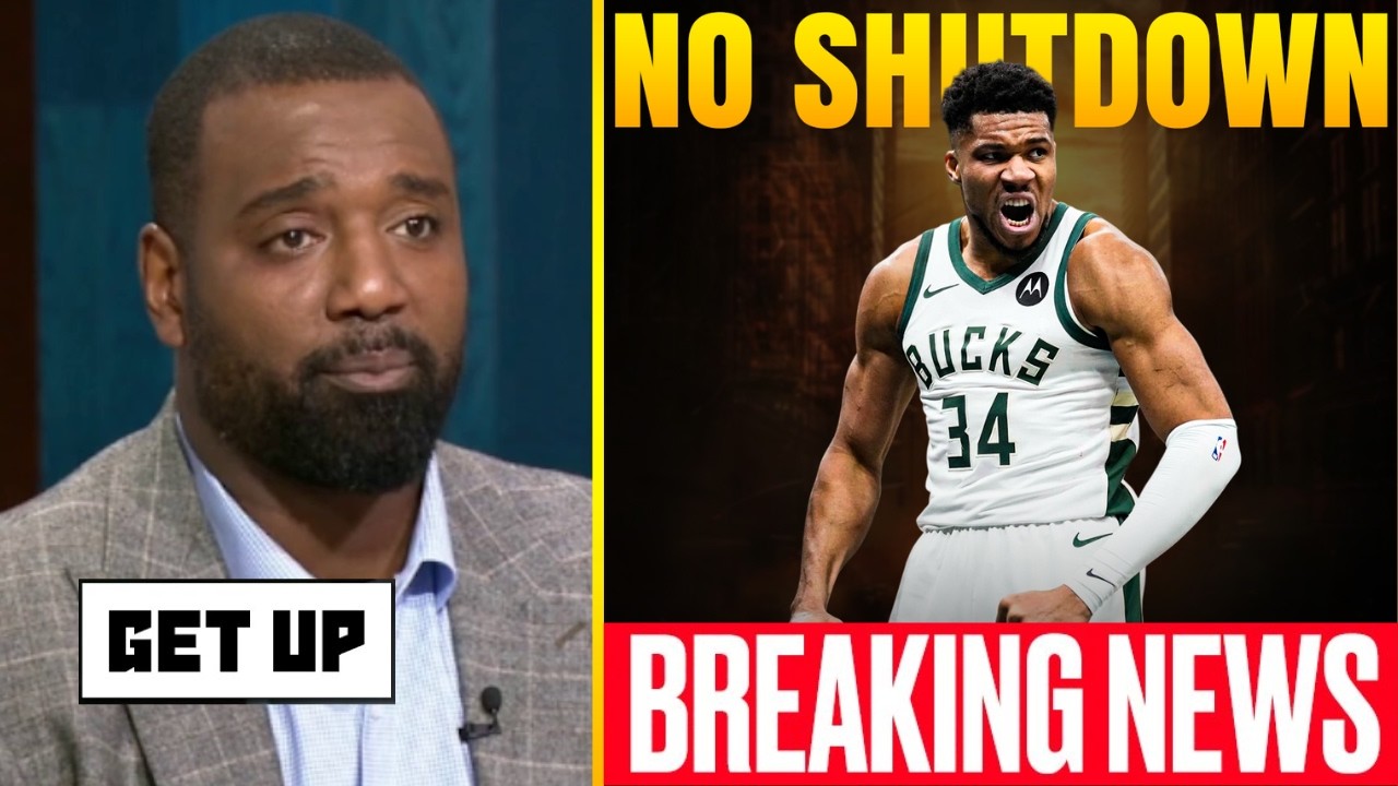GET UP | Giannis is DONE! - Chris Canty reacts to Bucks want to shut Giannis down for rest of season