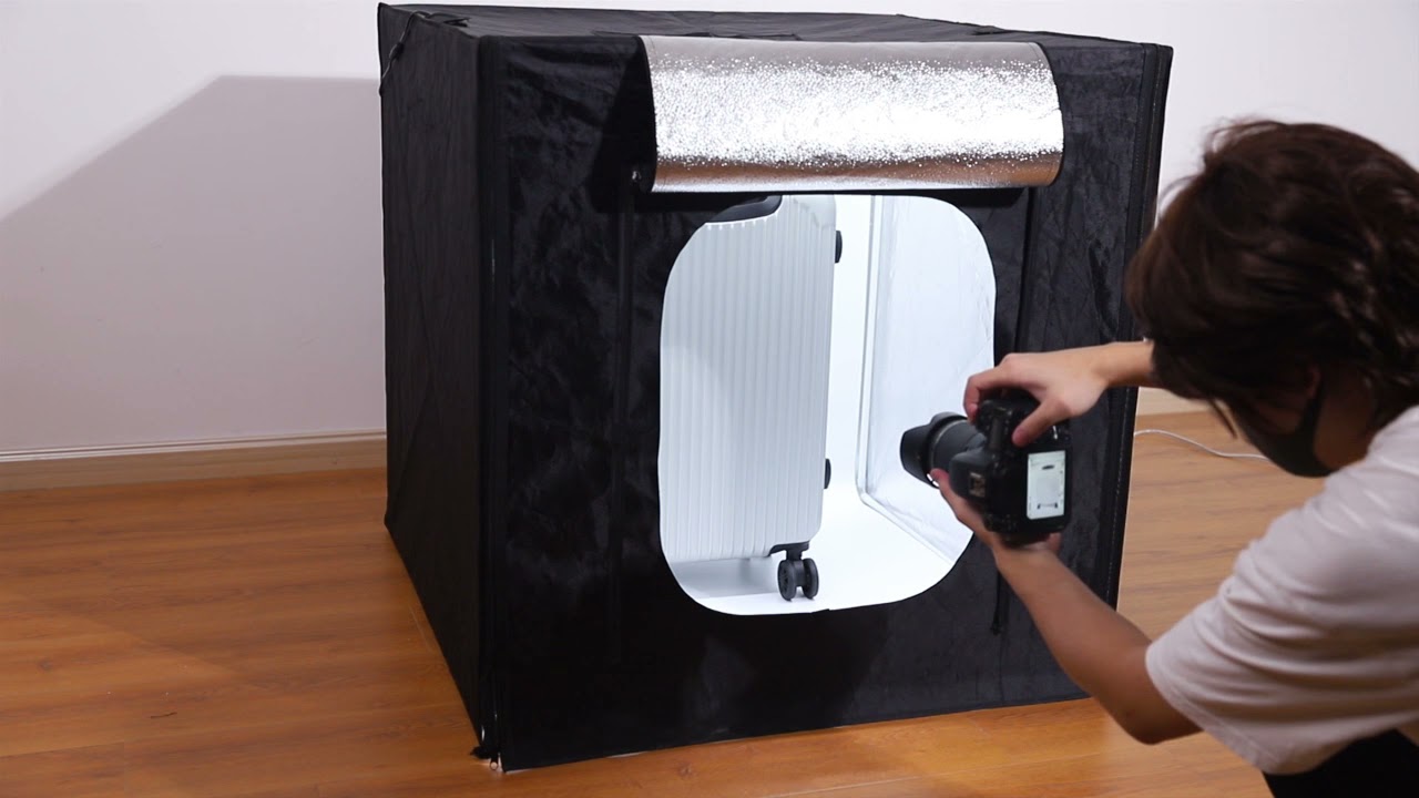 Yorbay Fotobox mit dimmbarer LED Beleuchtung