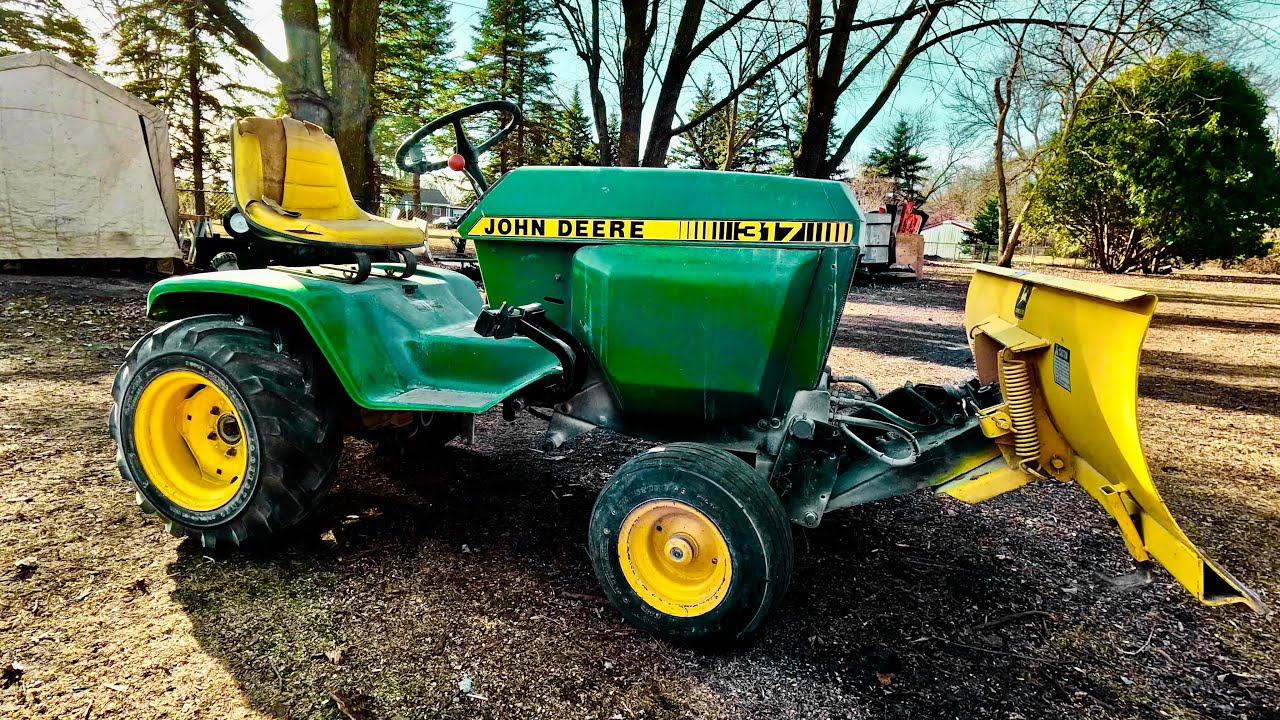Buying a John Deere 317 Garden Tractor w/ a 4-way 54