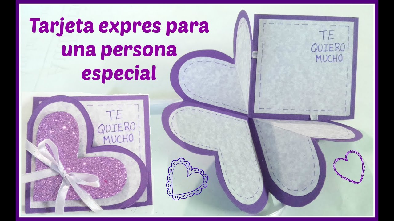 Tarjeta exprés para mamá | Regalo para una persona especial | fácil y rápido