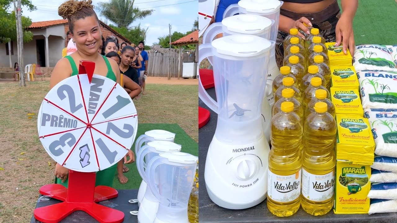 Ganhe liquidificador ou cesta básica no desafio da roleta!