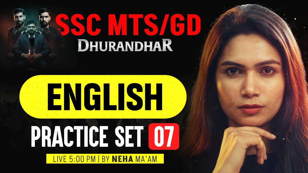 SSC GD English Practice Set | SSC GD English Classes 2026 | SSC MTS English Practice Set Neha Ma'am