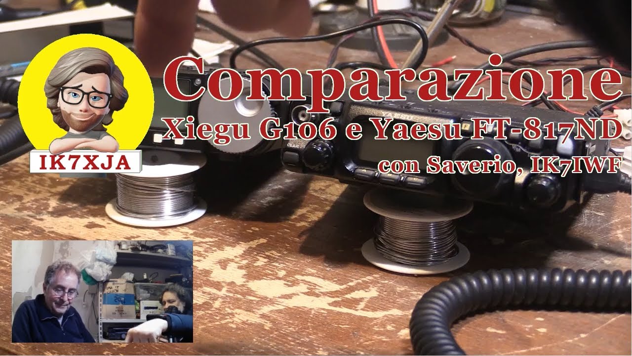 Radioprove: breve comparazione tra lo Xiegu G-106 e lo Yaesu FT-817ND #qrp #hamradio #xiegu #yaesu